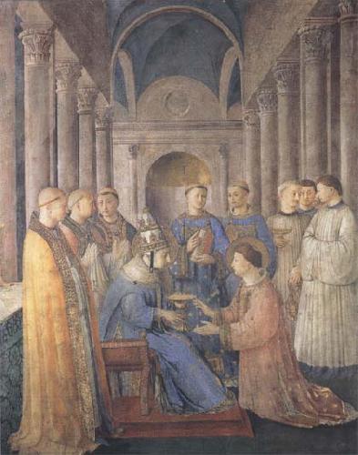 Sandro Botticelli Fra Angelico,Ordination of St Lawrence Sweden oil painting art